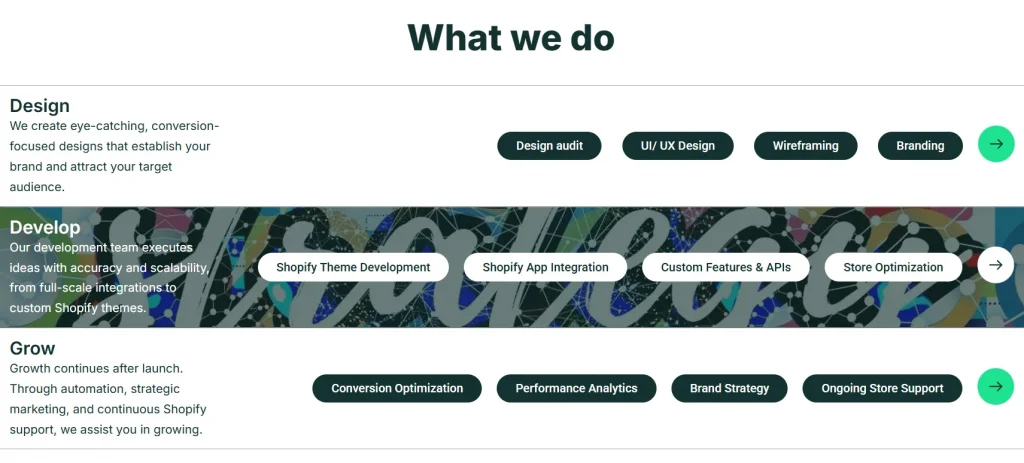 PickCommerce website page
