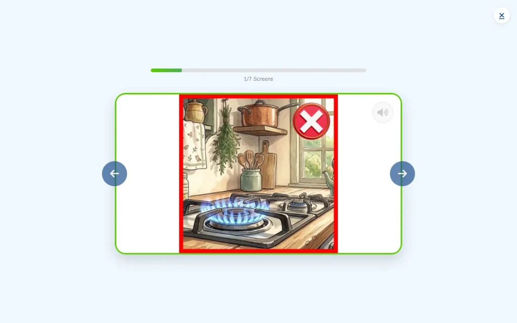 V Online School interactive Safety at Home lesson