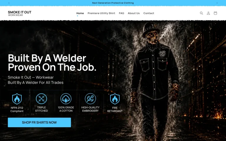 Smoke It Out Workwear: complete Shopify store build